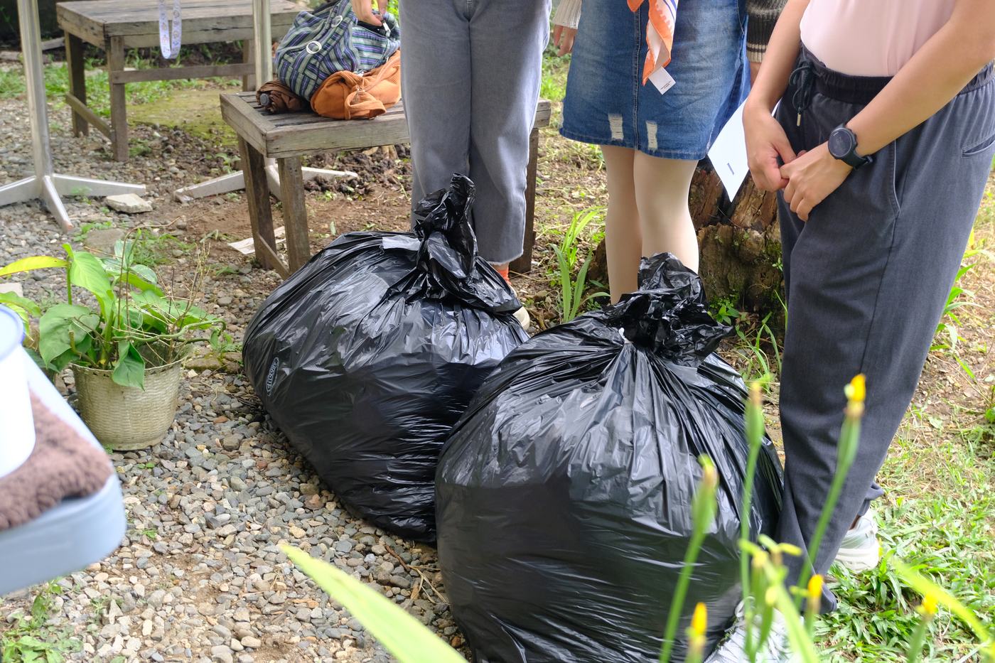 Bags of unswapped clothes packed for routing to partners
